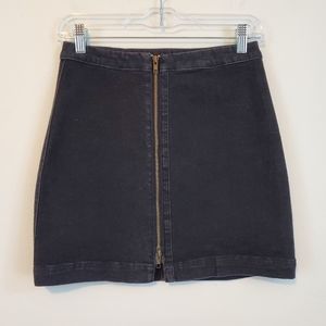 Skylar+Madison Black Wash Denim Skirt